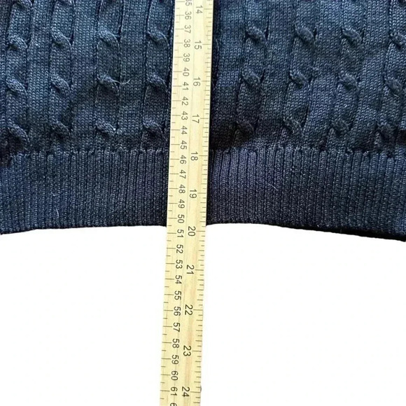 Love Tree sweater vest women's size Large cable knit black - Picture 6 of 11